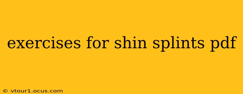 exercises for shin splints pdf