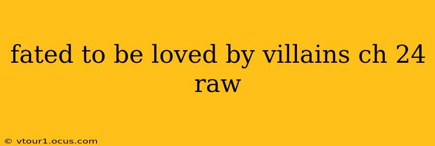 fated to be loved by villains ch 24 raw