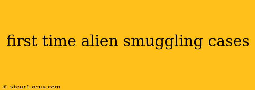 first time alien smuggling cases