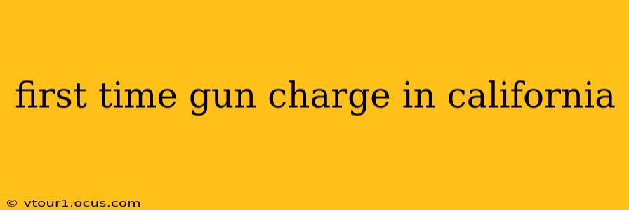 first time gun charge in california