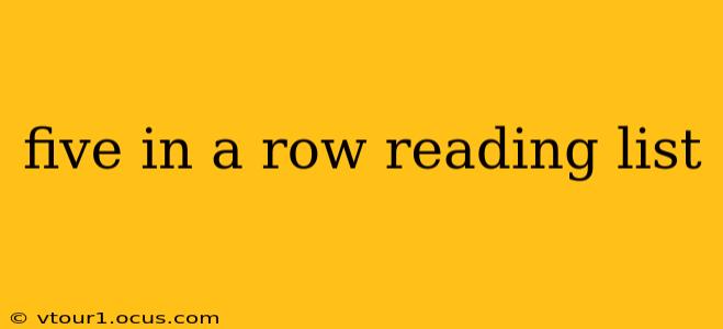 five in a row reading list