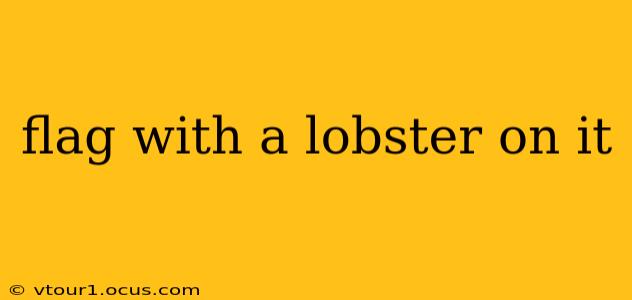 flag with a lobster on it