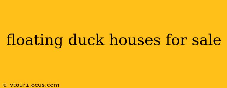 floating duck houses for sale