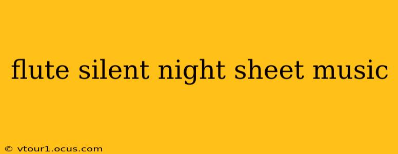 flute silent night sheet music