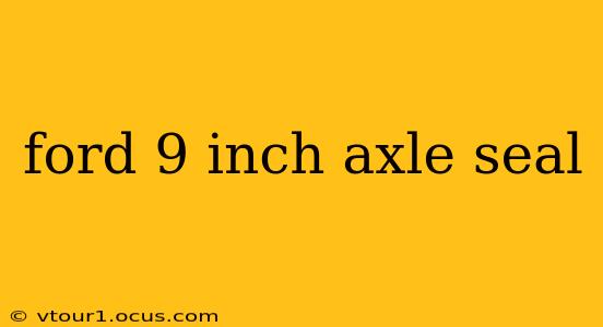 ford 9 inch axle seal