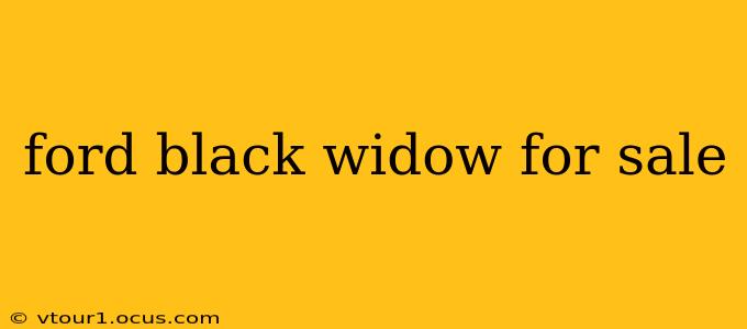 ford black widow for sale