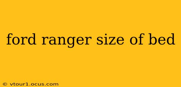ford ranger size of bed