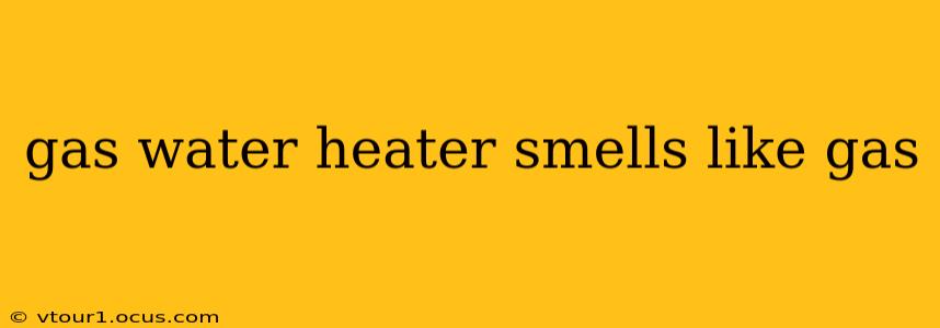 gas water heater smells like gas