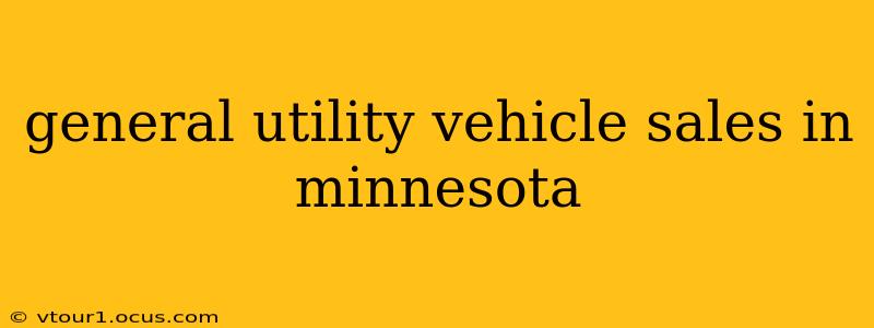 general utility vehicle sales in minnesota