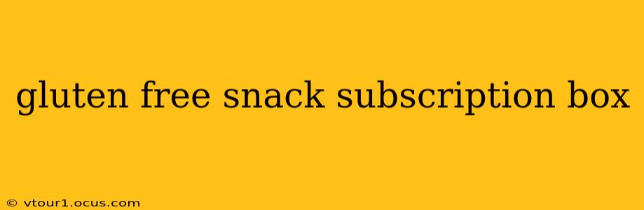 gluten free snack subscription box