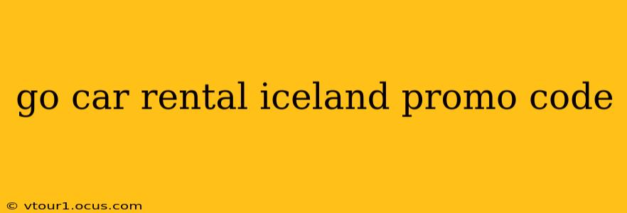 go car rental iceland promo code