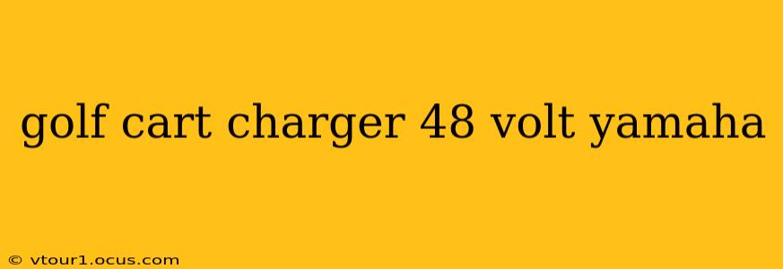 golf cart charger 48 volt yamaha