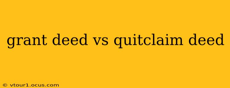 grant deed vs quitclaim deed