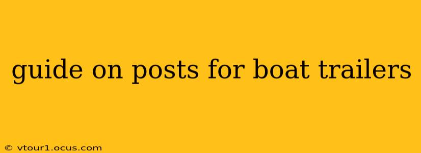 guide on posts for boat trailers