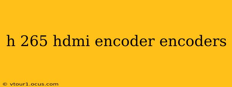 h 265 hdmi encoder encoders