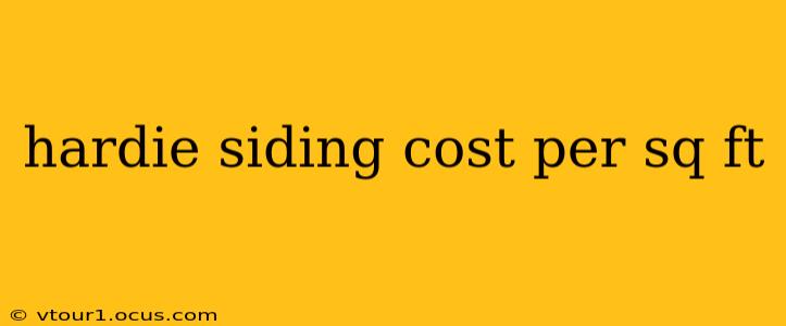 hardie siding cost per sq ft