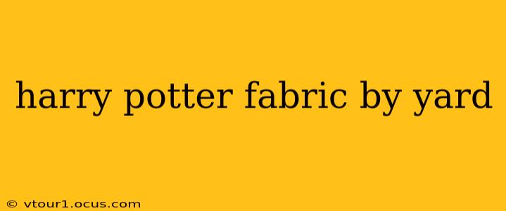 harry potter fabric by yard