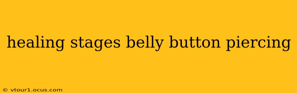 healing stages belly button piercing