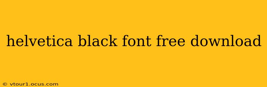 helvetica black font free download