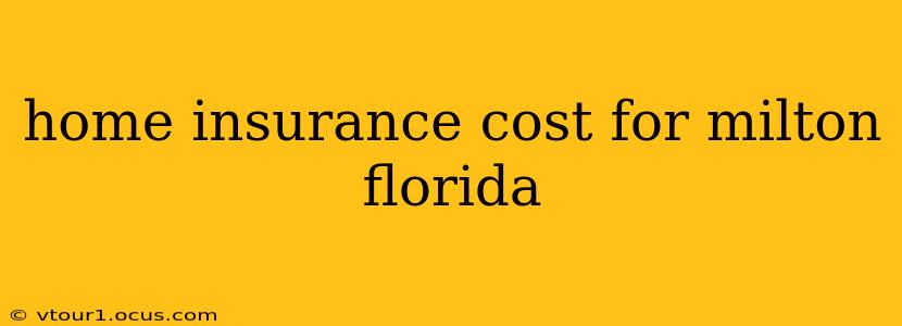 home insurance cost for milton florida