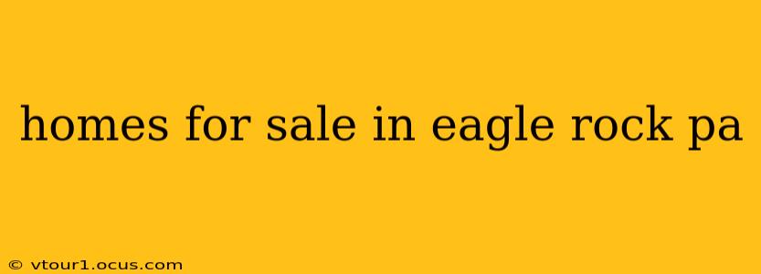 homes for sale in eagle rock pa