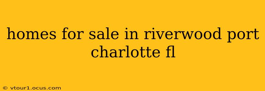 homes for sale in riverwood port charlotte fl