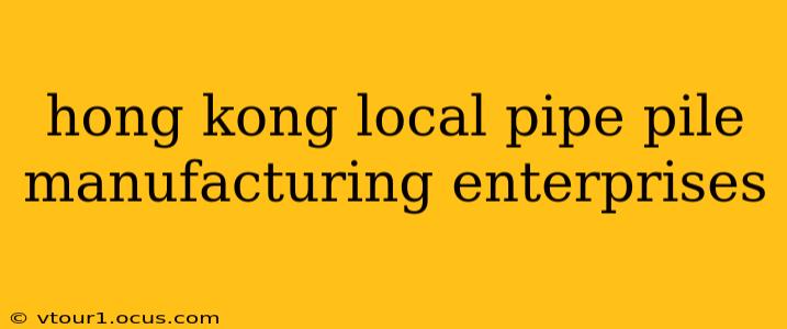 hong kong local pipe pile manufacturing enterprises