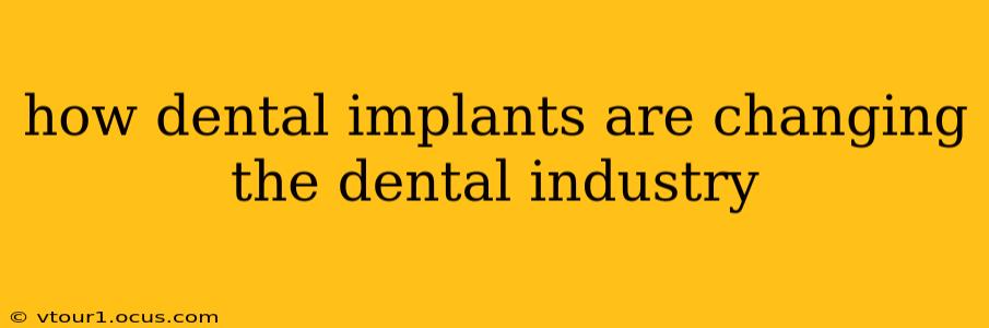 how dental implants are changing the dental industry