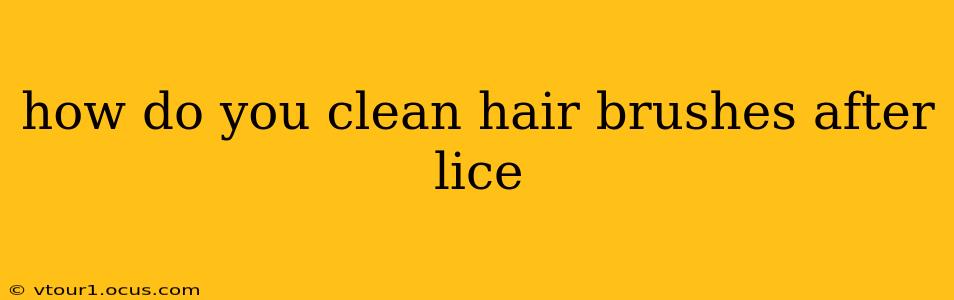 how do you clean hair brushes after lice