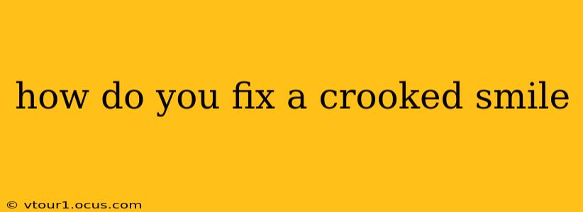 how do you fix a crooked smile