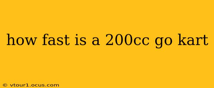 how fast is a 200cc go kart