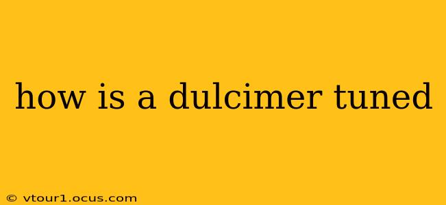 how is a dulcimer tuned
