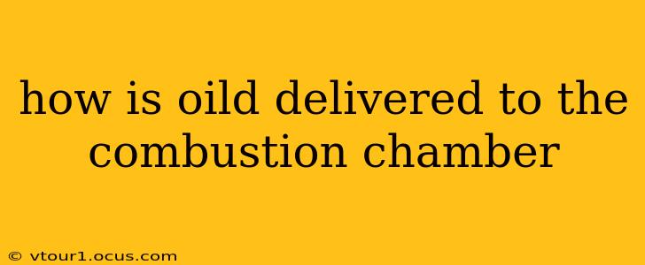 how is oild delivered to the combustion chamber