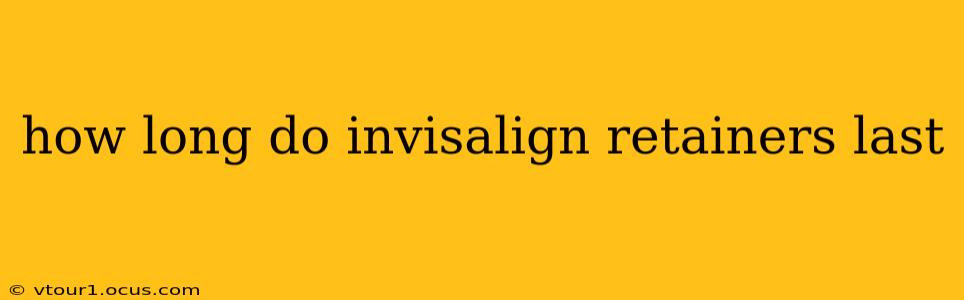 how long do invisalign retainers last
