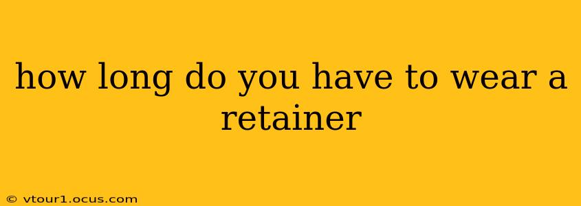 how long do you have to wear a retainer