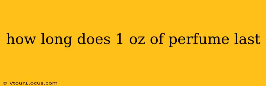 how long does 1 oz of perfume last