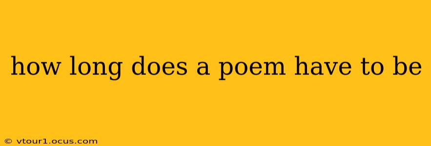 how long does a poem have to be