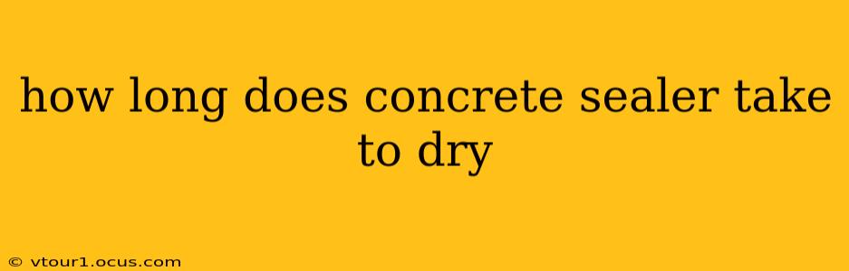 how long does concrete sealer take to dry