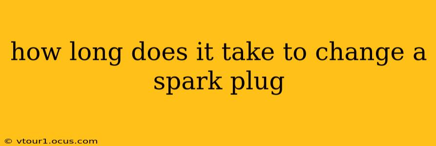 how long does it take to change a spark plug