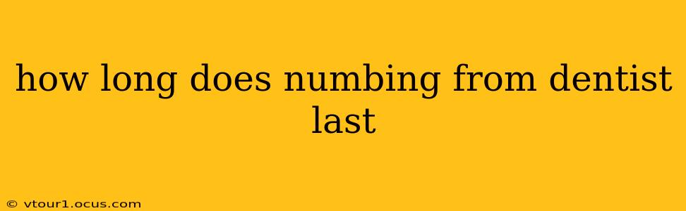 how long does numbing from dentist last