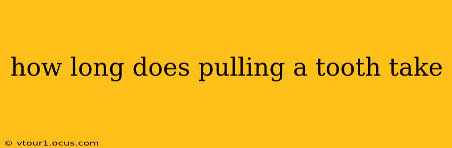 how long does pulling a tooth take