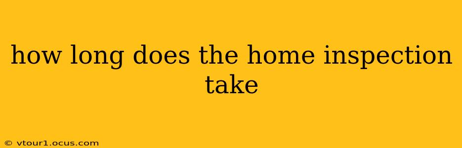 how long does the home inspection take