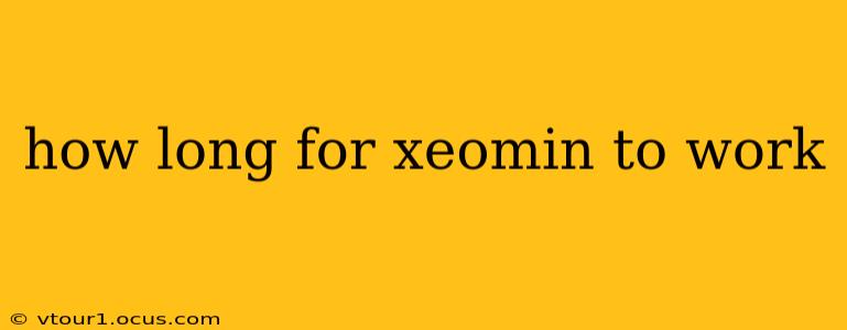 how long for xeomin to work
