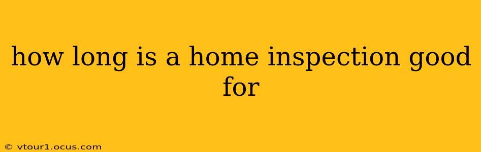 how long is a home inspection good for