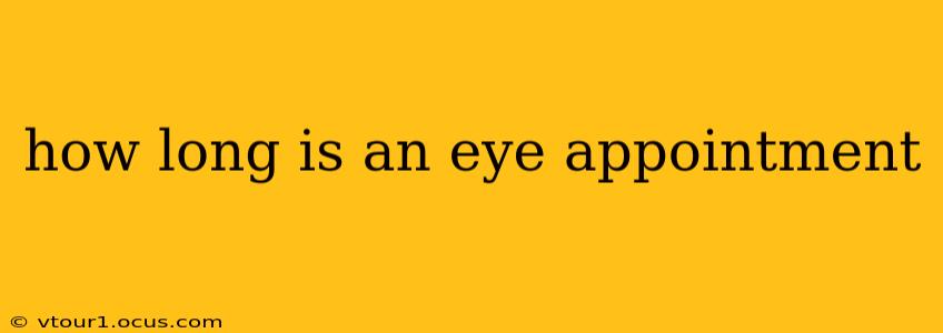 how long is an eye appointment