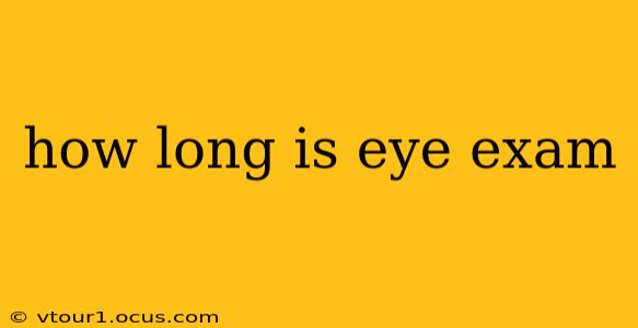 how long is eye exam