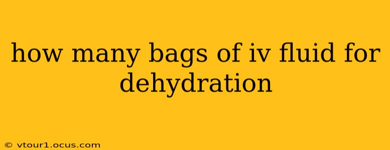 how many bags of iv fluid for dehydration