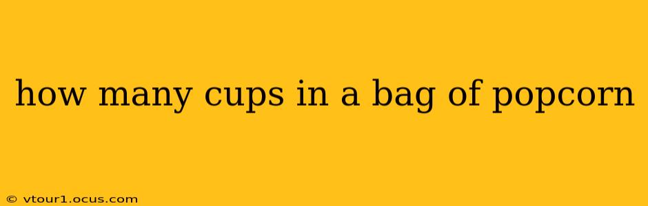how many cups in a bag of popcorn