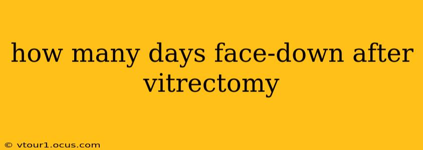 how many days face-down after vitrectomy