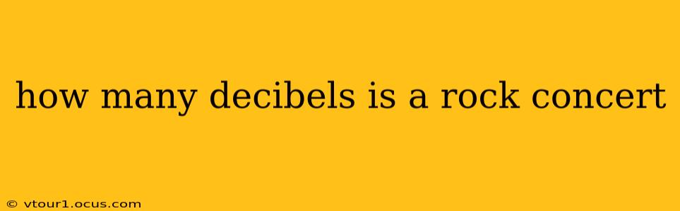 how many decibels is a rock concert
